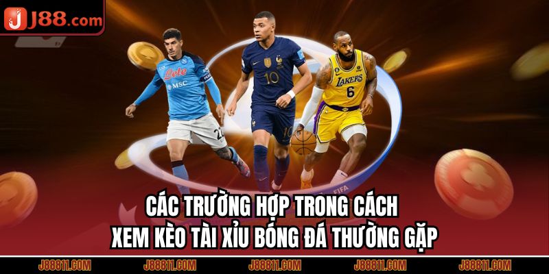 Các trường hợp trong cách xem kèo tài xỉu bóng đá thường gặp.